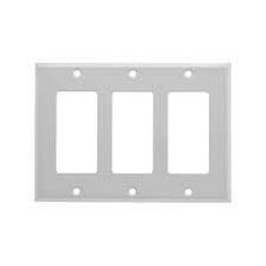 MULBERRY METAL PRODUCTS Mulberry Metal Products 86403 3-Gang Receptacle Wallplate (4.5 in x 6.375 in)