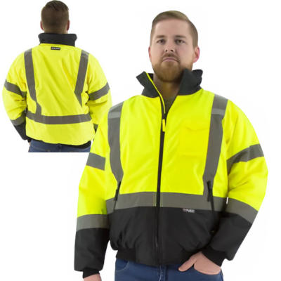MAJESTIC Majestic 75-1313/S Hi-Viz Waterproof Bomber Jacket Small 75-1313/S