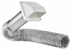 LAMBRO INDUSTRIES Lambro Industries 1375W Dryer Vent Hood Kit 4in 8ft White