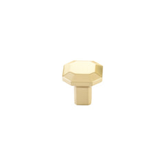 EMTEK Emtek 86612US4 Riviera Square Cabinet Knob Satin Brass