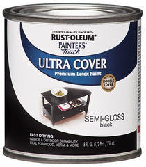 RUST-OLEUM Rust-oleum 1974-730 Semi-gloss Black Paint Half Pint