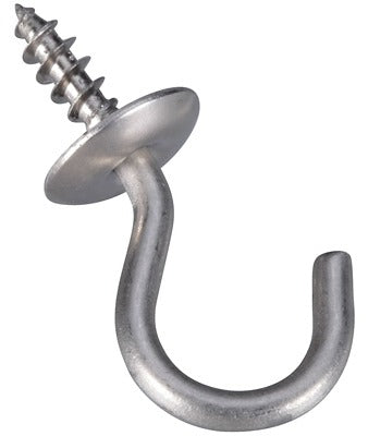 NATIONAL HARDWARE National Mfg N348-433 Ss Cup Hook 3/4 in 5 Pack