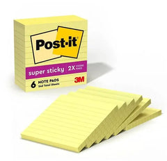 3M 3M MMM6756SSCY Post-it Notes Lined (4 x 4 6 Pack)
