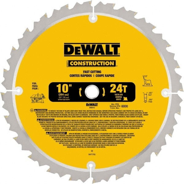 DEWALT Dewalt Accessories DW3112 10 in 24T Table Saw Blade 5 Pack
