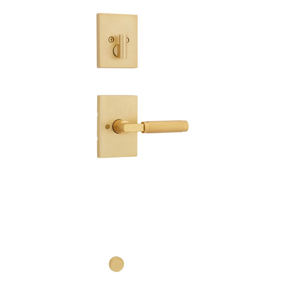 KWIKSET Kwikset 971PVLRCT-4 Prava Lever Trim Rectangular Rose Satin Brass
