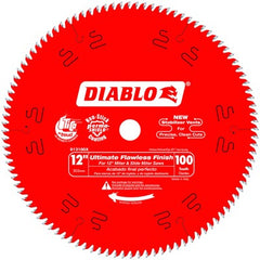 DIABLO Freud D12100X 12 Inch 100T Finish Saw Blade 1 Inch Arbor