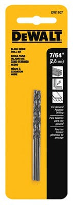 DEWALT Dewalt Accessories DW1107 Black Oxide Drill Bit 7/64 in 2 Pack