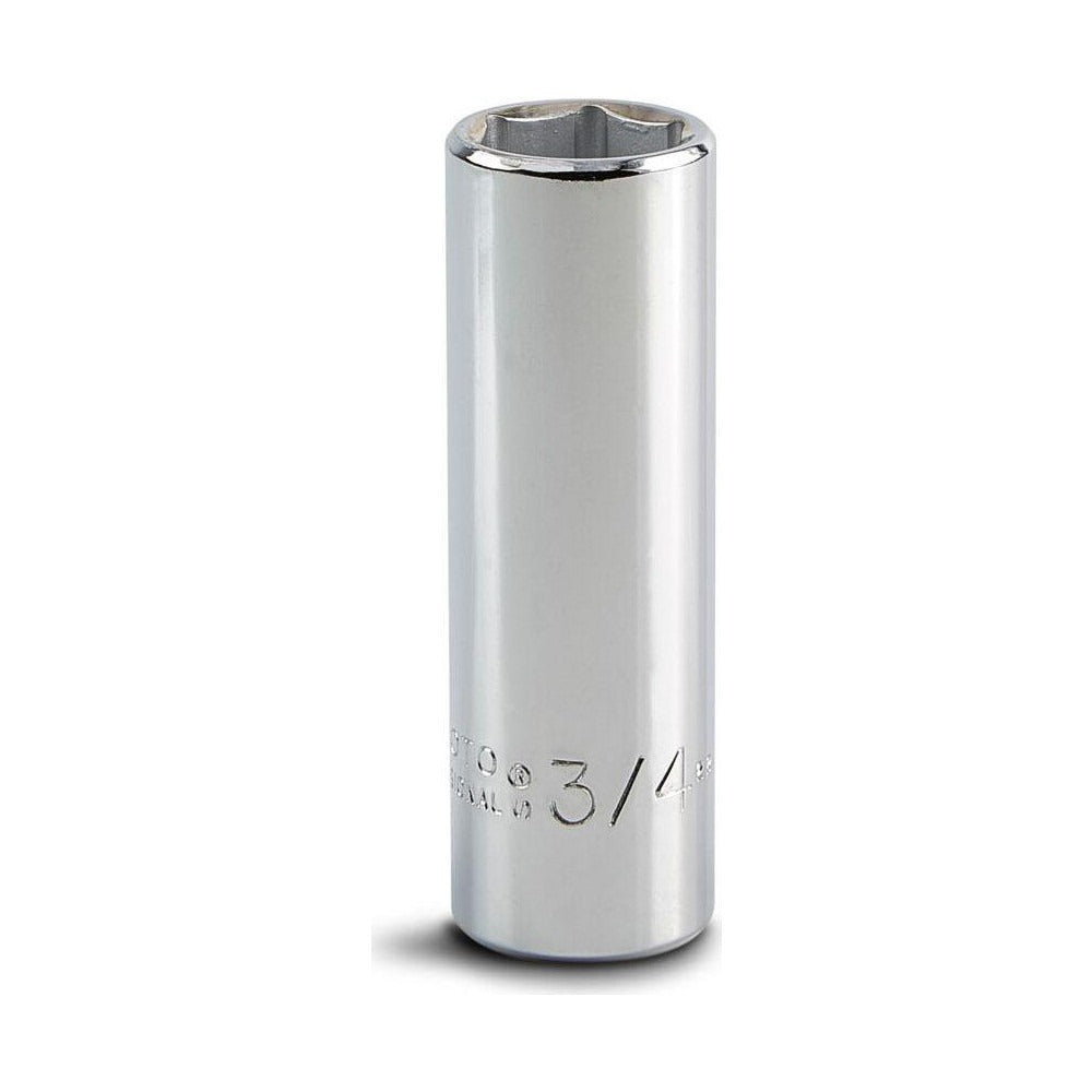 PROTO Proto J5324H Deep Hand Socket 3/4 in 1/2 Drive 6-point
