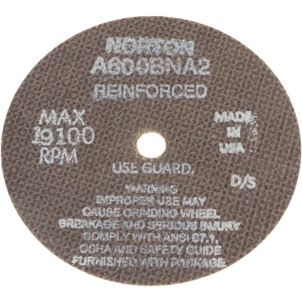 NORTON Norton 66243529516 Cutoff Wheel 4 in 60 Grit Aluminum Oxide