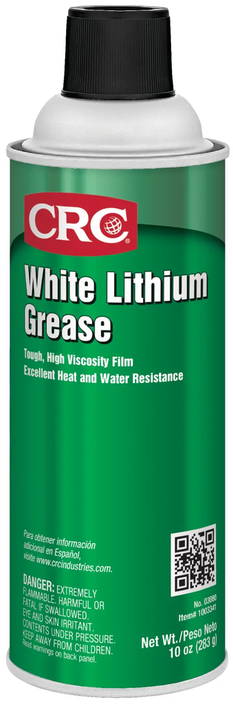 CRC INDUSTRIES CRC 03080 White Lithium Grease 10 Wt. Oz. Aerosol Grease
