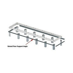 MIDDLE ATLANTIC Middle Atlantic WANGLE-3 Floor Mounting Angles 3 Bay