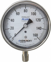 ASHCROFT Ashcroft 94339XLL Pressure Gauge 0-160 Psi 3.5in Lower Mount