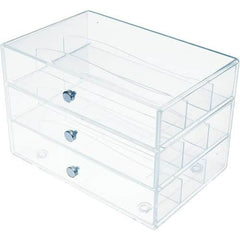 DEFLECTO Deflecto DEF350901CR 3-Drawer Storage Organizer (10 inches W x 6.8 inches D x 7 inches H)