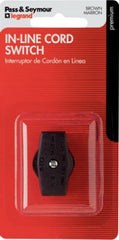 LEGRAND Pass Seymour 410BPCC5 Inline Cord Switch 6A 125V Brown 5 Pack