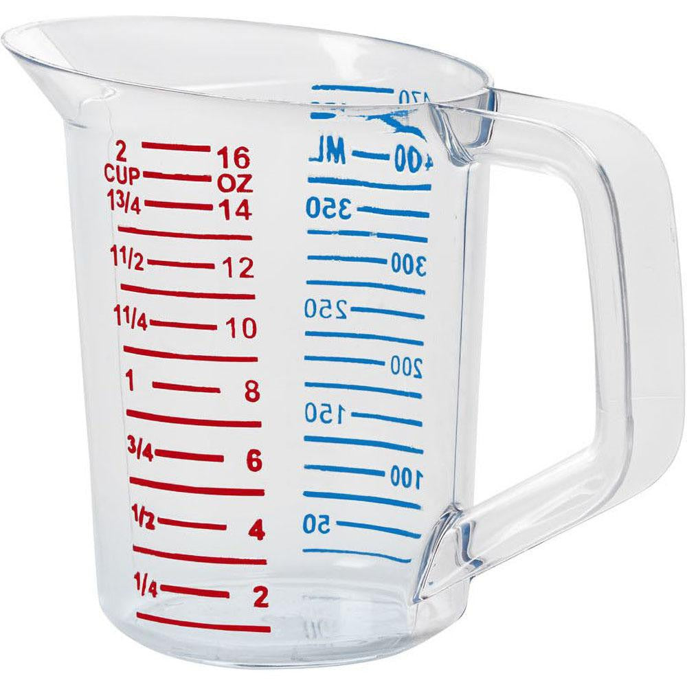 RUBBERMAID Rubbermaid FG321500CLR Polycarbonate Measuring Cup 1 Pt