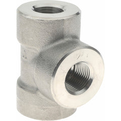 MERIT BRASS Merit Brass 3606D-06 Pipe Tee 3/8 in 3000 Psi 316 Ss