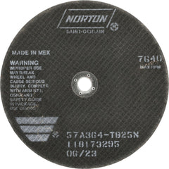 NORTON Norton 66253022703 Cut-off Wheel 8 in Steel