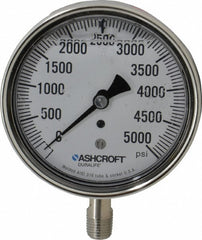 ASHCROFT Ashcroft 94225 Pressure Gauge 5000 Psi 3.5 in Dial Npt