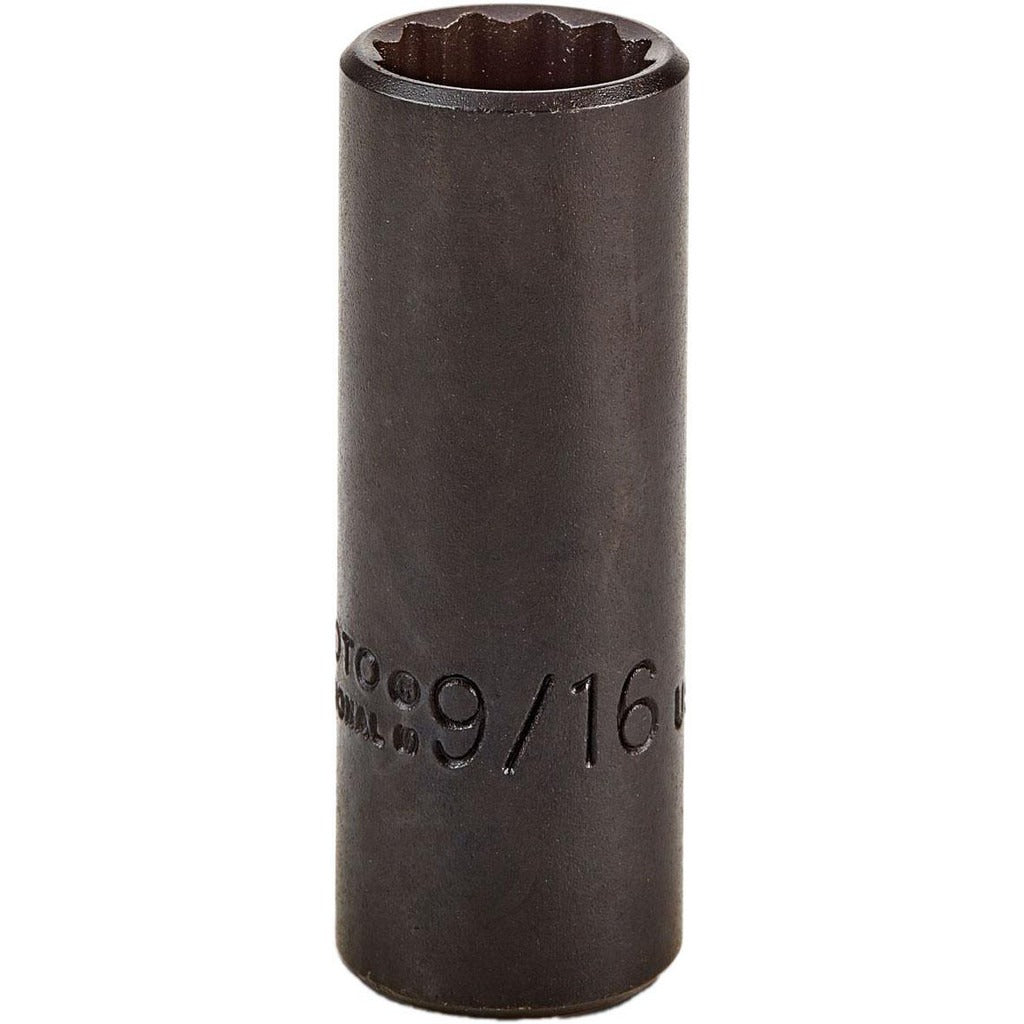 PROTO Proto J5018B Deep Hand Socket 9/16 in 3/8 Drive 12-point
