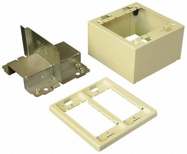 WIREMOLD Wiremold V2444D-2A Rectangular Raceway Box 2-gang Ivory