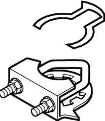 SCHNEIDER ELECTRIC AM-687 WALL BRACKETS & PARTS