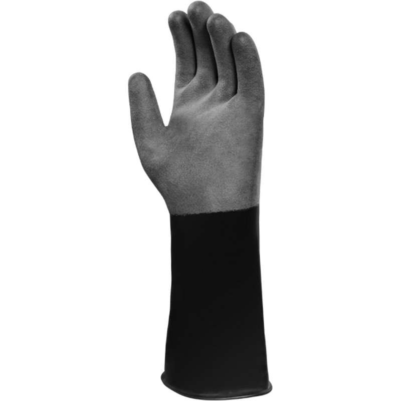ANSELL Ansell 103201 ChemTek Polymer Rough Finish Black 14mil Butyl Glove Small 12-Pair per Bag