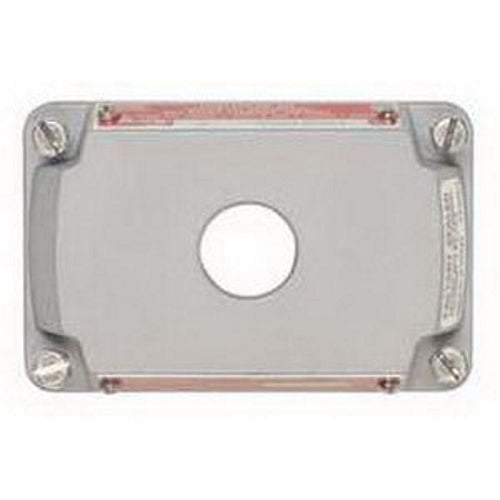 APPLETON Appleton ESKB-1PBQ 1-Hole Cover/Nameplate - Copper-Free Aluminum 3/4 Inch Tapped Opening