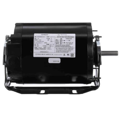 CENTURY MOTORS Regal Rexnord ARB2026SV1 1/4hp 115/208-230v1ph 1140rpm Motor