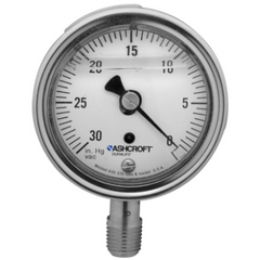 ASHCROFT 251009AWL02LVAC PRESSURE GAUGES
