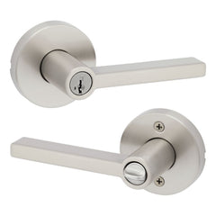 KWIKSET Kwikset 740HFLRDT-15S Halifax Entry Lock Satin Nickel