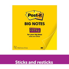 3M 3M MMMBN11 Post-it Super Sticky Big Notes 30 Sheets (10 63/64 in x 10 63/64 in) BN11