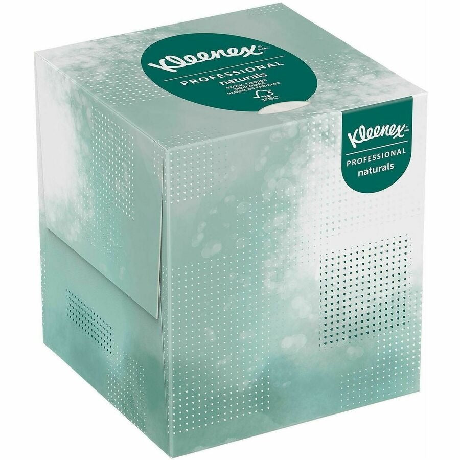 KIMBERLY-CLARK Kimberly-Clark KCC21272 Kleenex Professional Naturals Facial Tissue Cube for Business (90 / Box)