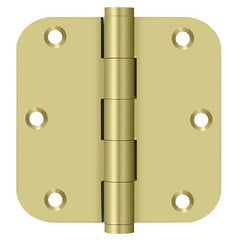 DELTANA Deltana DSB35R53-R Radius Hinge 3.5x3.5 Bright Brass