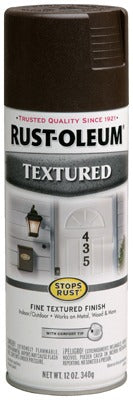 RUST-OLEUM Rust-oleum 241255 Textured Spray Paint 12 Oz Dark Brown