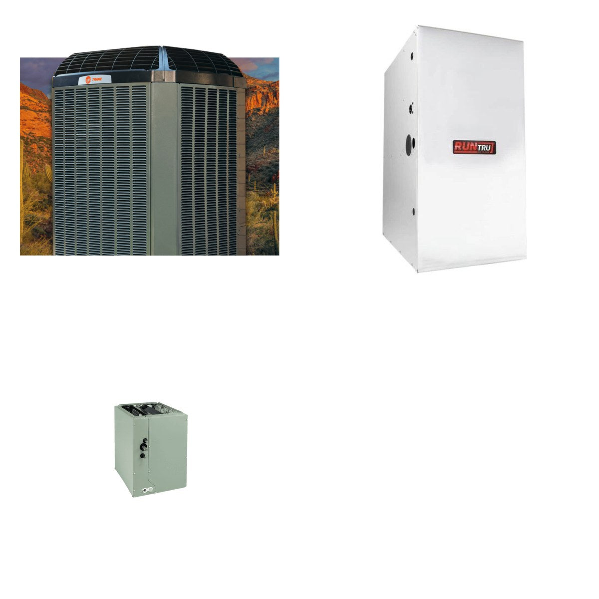 TRANE TRANE 24000 BTU R-454B 15 SEER2 Central Furnace + Coil Dual Fuel System