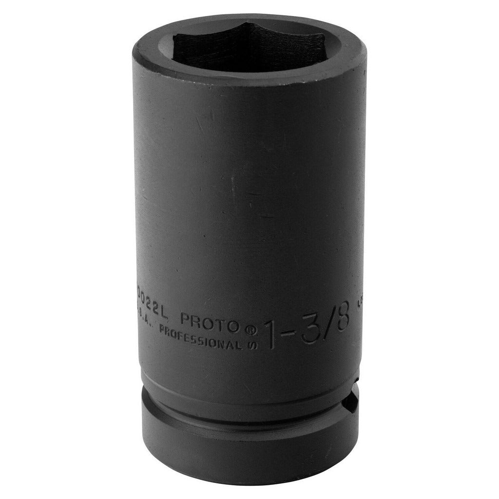 PROTO Proto J10022L Impact Socket 1 in Drive 1-3/8 in 6-point