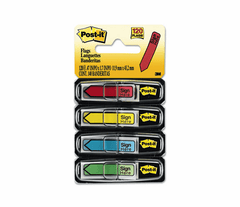 3M 3M MMM684SH Post-it Message Flags (1/2 in x 1-3/4 in, 120 Pack)