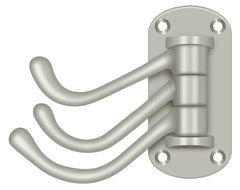 DELTANA Deltana TSH40U15 Triple Swivel Hook Satin Nickel