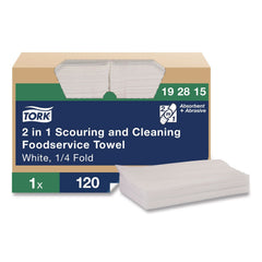 TORK Tork TRK192815 2 in 1 Scouring and Cleaning Foodservice Towels 13 x 21 120/Carton