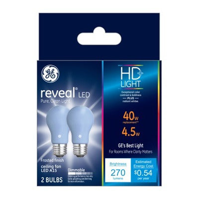 GE G E Lighting 31885 Led A15 Ceiling Fan Bulb 4.5W 2-pack