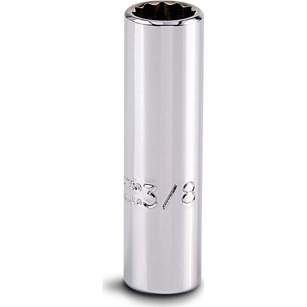 PROTO Proto J4712LT Deep Hand Socket 3/8 in 12-point 1/4 in Drive