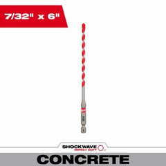MILWAUKEE Milwaukee 48-20-9009 Carbide Hammer Drill Bit 7/32 X 6 in 3pk