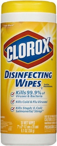 CLOROX Clorox CLO01594CT Disinfecting Wipes Lemon 35 Sheets 12 Pack