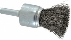 WEILER Weiler 90290 End Brush 3/4 in Crimped Wire Steel 6mm Shank