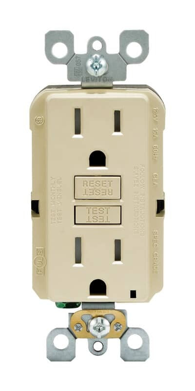 LEVITON Leviton GFTR1-0KI GFCI Outlet ST 15A (1 pk) R91-GFTR1-0KI