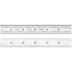 STARRETT Starrett 52678 Steel Rule 6 Inch 4R Graduation Rigid