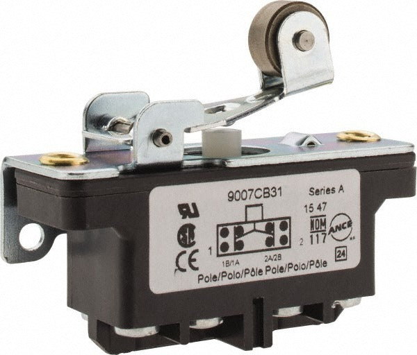 SCHNEIDER ELECTRIC Square D 9007CB31 Limit Switch Dpdt 2NC/2NO Roller Plunger