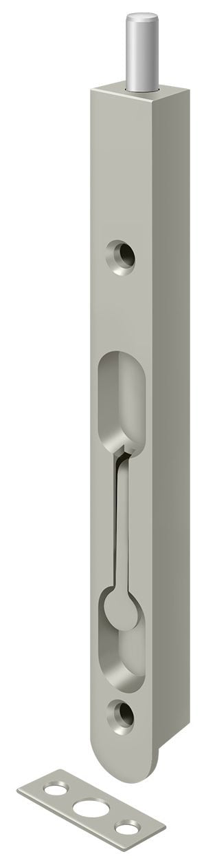 DELTANA Deltana 7FBZ15 Flush Bolt 7 Inches Zinc Satin Nickel