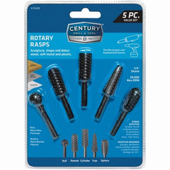 CENTURY DRILL & TOOL Century Drill Tool Co Inc 75499 Rotary Rasps Set 5 Piece