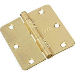 NATIONAL HARDWARE National Mfg N830-333 Satin Brass Door Hinge 3.5in 3 Pack